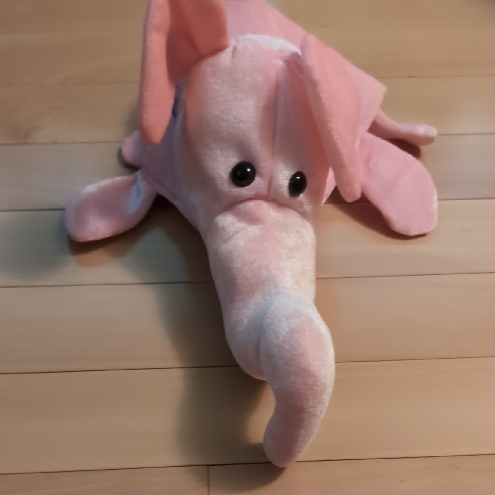 Free Pink Elephant Plush Toy Hat